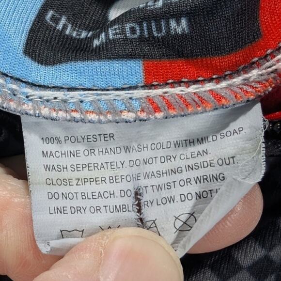 Phat Tire Bike Shop Cycling Shirt Womens Medium Black grey check Argyle Club Cut - Picture 6 of 10